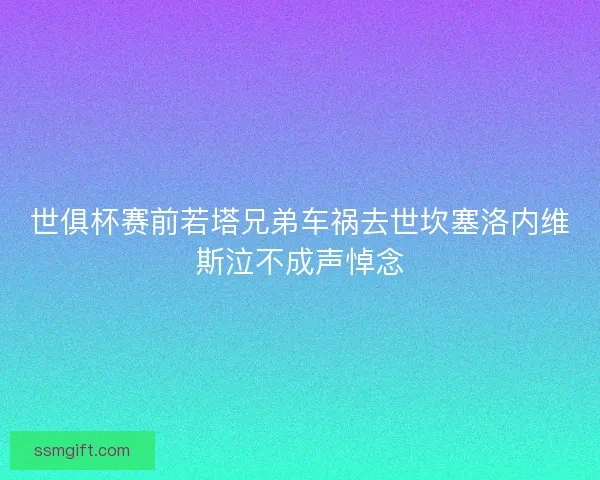 世俱杯赛前若塔兄弟车祸去世坎塞洛内维斯泣不成声悼念
